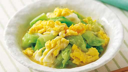 キャベツの玉子とじ