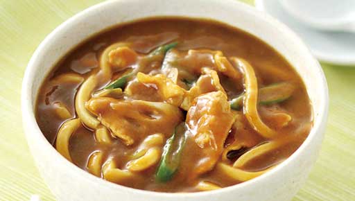 残ったカレーでお手軽カレーうどん